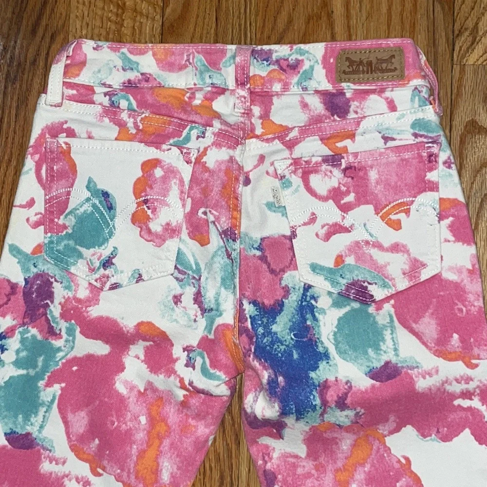 Levi's Floral Jegging Skinny Jean Leggings Size 27